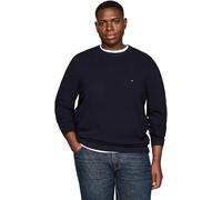 Tommy Hilfiger Pull Homme Essential Structure Crew Neck Pull en Maille, Bleu (Desert Sky), XXL