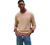 Tommy Hilfiger Pull Homme Essential Structure Crew Neck Regular Fit, Beige (Coastal Taupe), XL