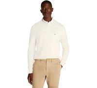 Tommy Hilfiger Pull Homme Essential Structure Crew Neck Regular Fit, Ivoire (Ivory Petal), XXL