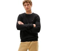 Tommy Hilfiger Pull Homme Essential Structure Crew Neck Regular Fit, Noir (Black), M
