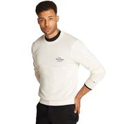 Tommy Hilfiger Pull Homme Graphic Cotton Col Ras-du-Cou, Ivoire (Ivory Petal), L