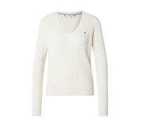 Vêtements Tommy Hilfiger Co Cable Fine Gg V-N WW0WW44987 pour Femme M Beige