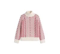 TOMMY HILFIGER Pull-over beige / rouge sang, Taille XS