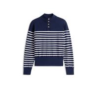 TOMMY HILFIGER Pull-over bleu marine / blanc, Taille XXS