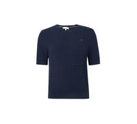 TOMMY HILFIGER Pull-over 'Cable Short Sleeve' bleu foncé, Taille XS-S