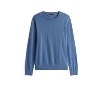 Tommy Hilfiger Pull Homme Essential Cotton avec Col Ras-du-Cou, Bleu (Petrol Blue Heather), XL