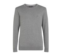 Tommy Hilfiger Pull Homme Essential Cotton Crew Neck en Coton, Gris (Medium Grey Heather), XXL