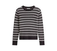TOMMY HILFIGER Pull-over noir / blanc, Taille L