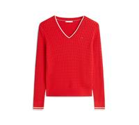 TOMMY HILFIGER Pull-over rouge / blanc, Taille M