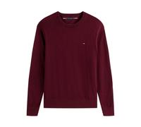 Tommy Hilfiger - Pull ras du cou en maille avec cachemire - Homme - Pulls - Rouge - Taille: 2XL