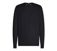 Tommy Hilfiger - Pull Tricot Entrelacé Col Rond - Homme - Pulls - Bleu - Taille: 2XL