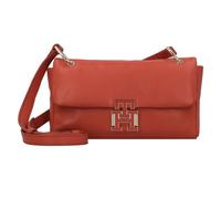 Tommy Hilfiger Pushlock Sac à bandoulière Cuir véritable 22 cm rouge