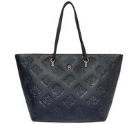 Tommy Hilfiger Refined Tote Monogram Sac fourre-tout à bandoulière Bleu foncé, Bleu espace, 47 cm x 31 cm x 20 cm