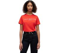Tommy Hilfiger Ww0ww40276 Plus Size Short Sleeve T-shirt Rouge 2X Femme
