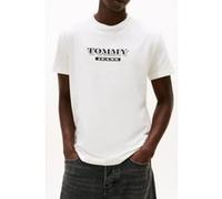 Tommy Hilfiger Regular Bills Font T-shirt Ecru Taille: S | T-Shirts Outlet | Homme | Marron