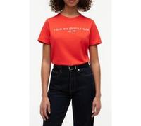 Tommy Hilfiger Regular Corp Logo C-neck Fire Red Taille: M | Chemises Outlet | Femme | Rouge