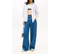 Tommy Hilfiger Regular Oxford Shirt Periwinkle Dusk/stripe Taille: L | Chemises à boutons Outlet | Femme | Bleu