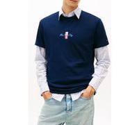 Tommy Hilfiger Regular Signature Block T-shirt Dark Night Navy Taille: M | T-shirts avec imprimés Outlet | Homme | Le Noir