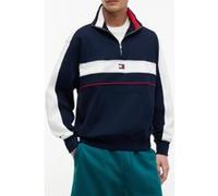 Tommy Hilfiger Relaxed Colorblock Quarter Zip Dark Night Navy Taille: M | Sweatshirts à capuche Outlet | Homme | Le Noir