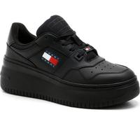 Tommy Jeans Baskets Femme Chaussures, Noir (Triple Black), 39