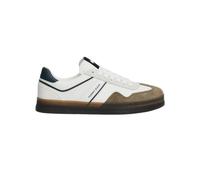 Tommy Hilfiger - Retro Greenwich Leather Baskets - Homme - Chaussures - Beige - Taille: 45 EU