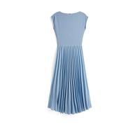 Tommy Hilfiger Robe Femme Rib Midi Fit & Flare, Bleu (Brisk Blue), XL