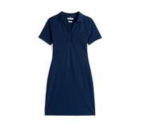 Tommy Hilfiger Robe Polo Femme Slim Fit V-Neck Courte, Bleu (Dark Night Navy), L