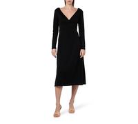 Tommy Hilfiger Robe Cache-Cœur Femme avec Col en V, Noir (Black), S