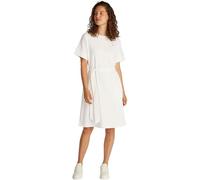 Tommy Hilfiger Robe Cache-Cœur Femme Modern Cody avec Ceinture, Blanc (Ecru), L
