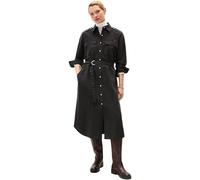 Tommy Hilfiger Robe-Chemise Femme Fluid Utility Midi avec Ceinture, Noir (Black), 40W