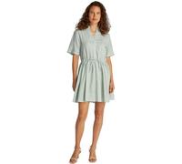 Tommy Hilfiger Robe Femme Linen Short avec Ceinture, Multicolore (Classic Ithaca/ Fort Green), 40