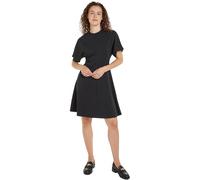 Tommy Hilfiger Robe Femme Manches Courtes, Noir (Black), L