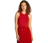 Tommy Hilfiger Robe Femme Midi Dress sans Manche, Rouge (Primary Red), XXS