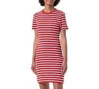 Tommy Hilfiger Robe Femme New Cody Slim Short Dress en Coton, Multicolore (Breton STP/Dark Magma/Ecru), XXL