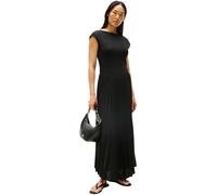 Tommy Hilfiger Robe Femme Rib Midi Fit & Flare, Noir (Black), XS