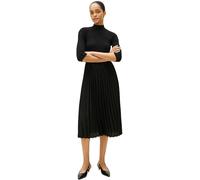 Tommy Hilfiger Robe Femme Slim Rib Mix Midi, Noir (Black), L