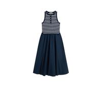 Tommy Hilfiger Robe femme GOLD BUTTON POPLIN MIX DRESS Marine EU L