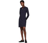 Tommy Hilfiger Women 1985 Slim Pique Polo Dress LS WW0WW43230 Blue (Desert Sky) XL