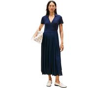 Tommy Hilfiger Robe Polo Femme 1985 Pleated Wrap à Nouer, Bleu (Dark Night Navy), L