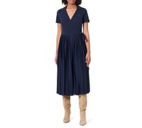 Tommy Hilfiger Robe Polo Femme 1985 Pleated Wrap à Nouer, Bleu (Dark Night Navy), XXS