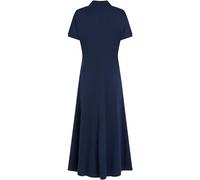 Tommy Hilfiger Robe Polo Femme Lyocell Midi, Bleu (Dark Night Navy), S