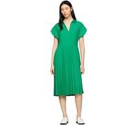 Tommy Hilfiger Robe Polo Femme Pleated Midi Dress Longueur Genoux, Vert (Olympic Green), 38