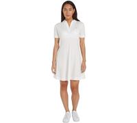 Tommy Hilfiger Robe Polo Femme Rayée, Blanc (Ecru), S