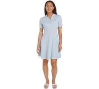 Tommy Hilfiger Robe Polo Femme Rayée, Bleu (Breezy Blue), XXL