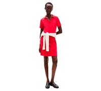 Tommy Hilfiger Robe Polo Femme Slim Fit V-Neck Courte, Rouge (Primary Red), 3XL