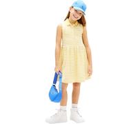Tommy Hilfiger Robe Polo pour Fille Slvls KG0KG08486 - Jaune (Rayures Dahlia Jaune), 10 Ans
