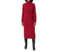 Tommy Hilfiger Robe-Pull Femme Soft Wool Cable avec Col Montant, Rouge (Regatta Red), M