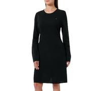 Tommy Hilfiger Robe Pull Femme Soft Wool Flared Sweater Dress Manches Longues, Noir (Black), XL