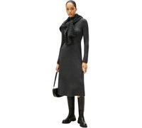 Tommy Hilfiger Robe-Pull Femme Soft Wool Midi, Gris (Dark Grey Heather), XXXL