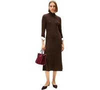 Tommy Hilfiger Robe-Pull Femme Soft Wool Midi, Marron (Dark Coffee), XXS